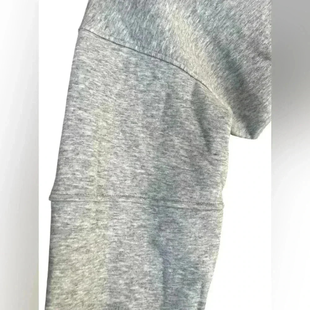 It’s Juliet Los Angeles women’s gray cropped extreme hem size small NWT fleece - Picture 6 of 10